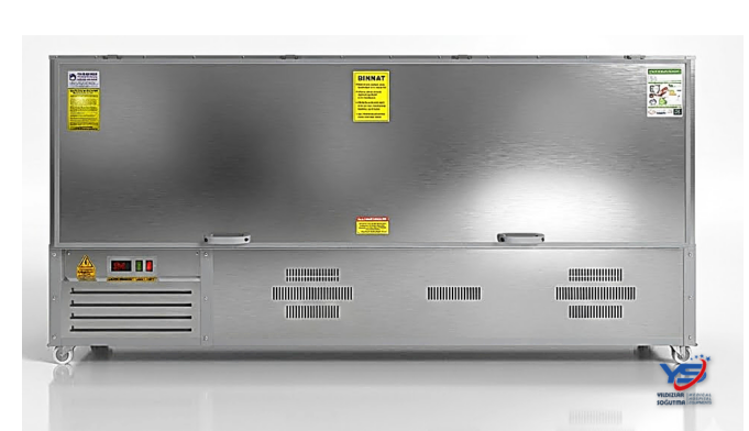 Tek katlı yandan yüklemeli morg ünitesi Bir katlı soğutmalı morg sistemi Paslanmaz çelik yandan yüklemeli morg Raylı sistem tekli morg ünitesi Hastane tipi tek kat morg dolabı