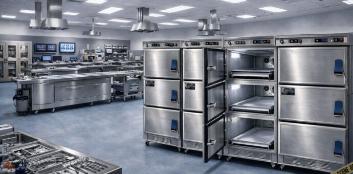 Hastane, Belediye ve Adli Tıp İçin Hijyenik Morg Sistemleri + Gasil/Teneşir ve Otopsi Ekipmanları