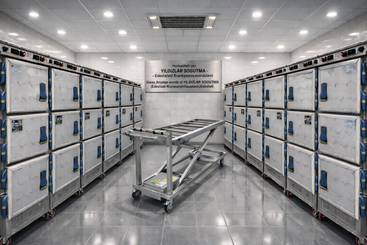 Morg dolabı, cenazelerin hijyenik koşullarda ve uygun sıcaklık aralığında muhafaza edilmesini sağlayan profesyonel soğutma sistemleridir. Hastaneler, adli tıp kurumları, belediyeler, gasilhaneler ve cenaze hizmetleri birimleri için vazgeçilmez ekipmanlardandır. Modern morg dolapları, paslanmaz çelik gövde, dijital sıcaklık kontrolü ve enerji tasarruflu soğutma sistemleri ile üretilmektedir.