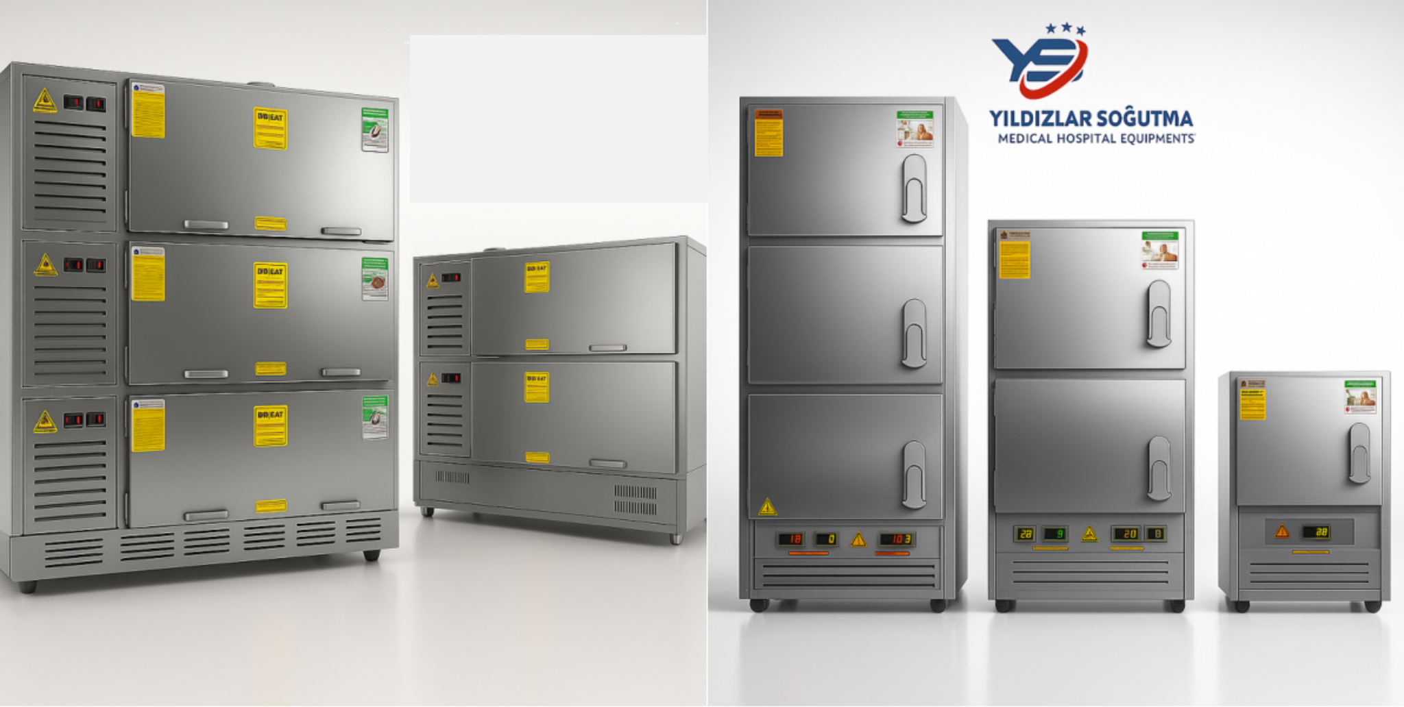 Yandan & Baştan Yüklemeli Endüstriyel Morglar Hijyenik ve Dayanıklı Morg Üniteleri